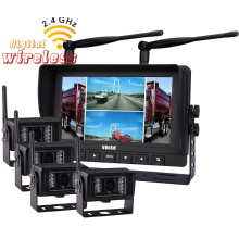 Digital Waterproof Wireless DVR Quad Monitor Camera System with LCD Screen